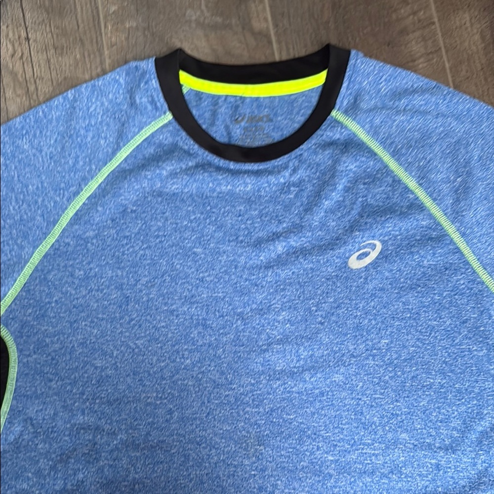 Asics Heathered Blue Performance Tee
